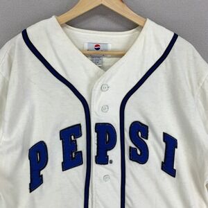 Vintage 90s PEPSI Baseball Jersey Mens S-M Generation Next Promotional Blokecore